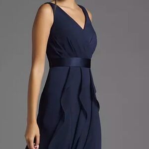 White by Vera Wang Ruffled Surplice Bodice Bridesmaid Dress